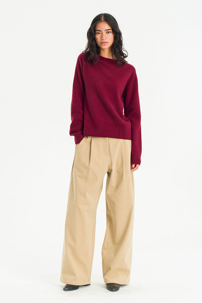 Super fine Seamless Jumper, Wine
