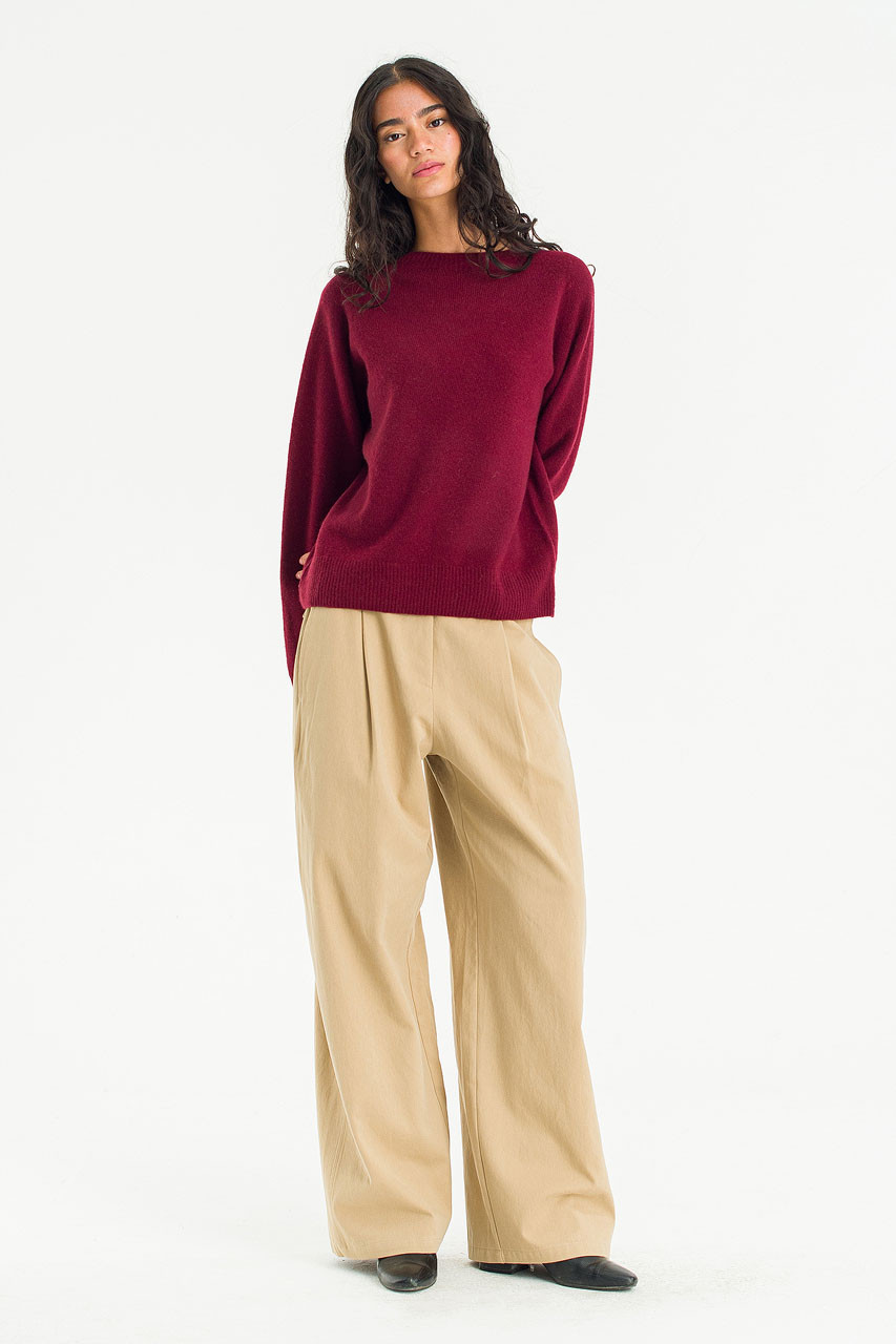 Super fine Seamless Jumper, Wine