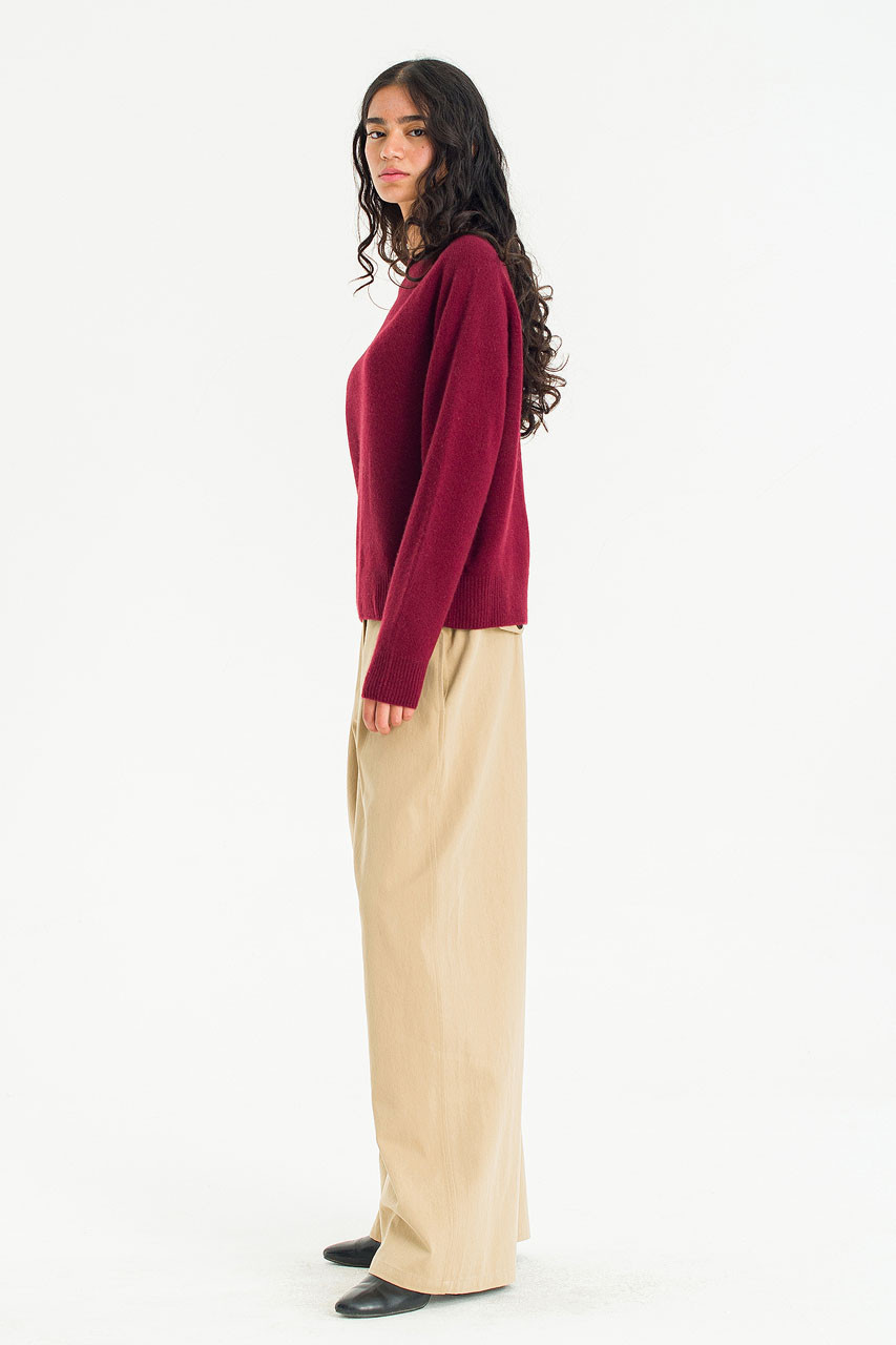 Super fine Seamless Jumper, Wine