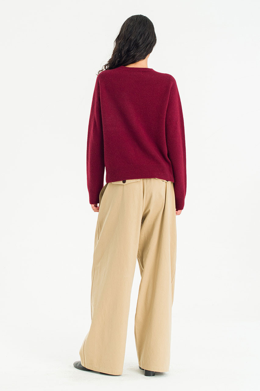 Super fine Seamless Jumper, Wine