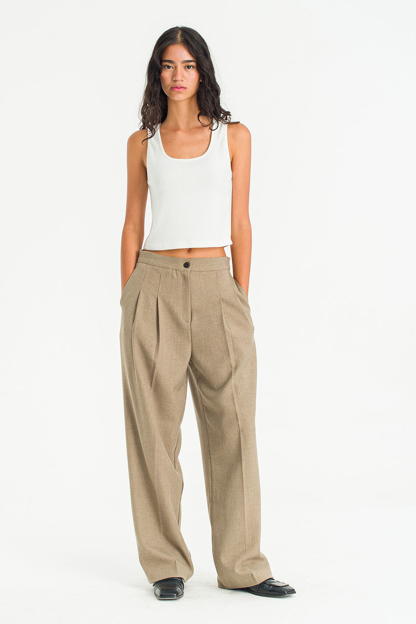 City Flow Trousers, Beige