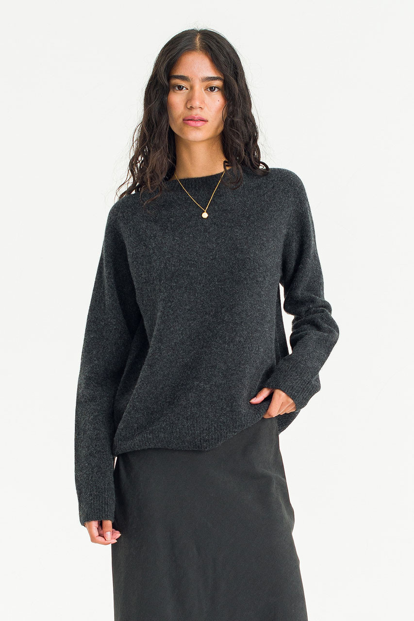 Super fine Seamless Jumper, Charcoal