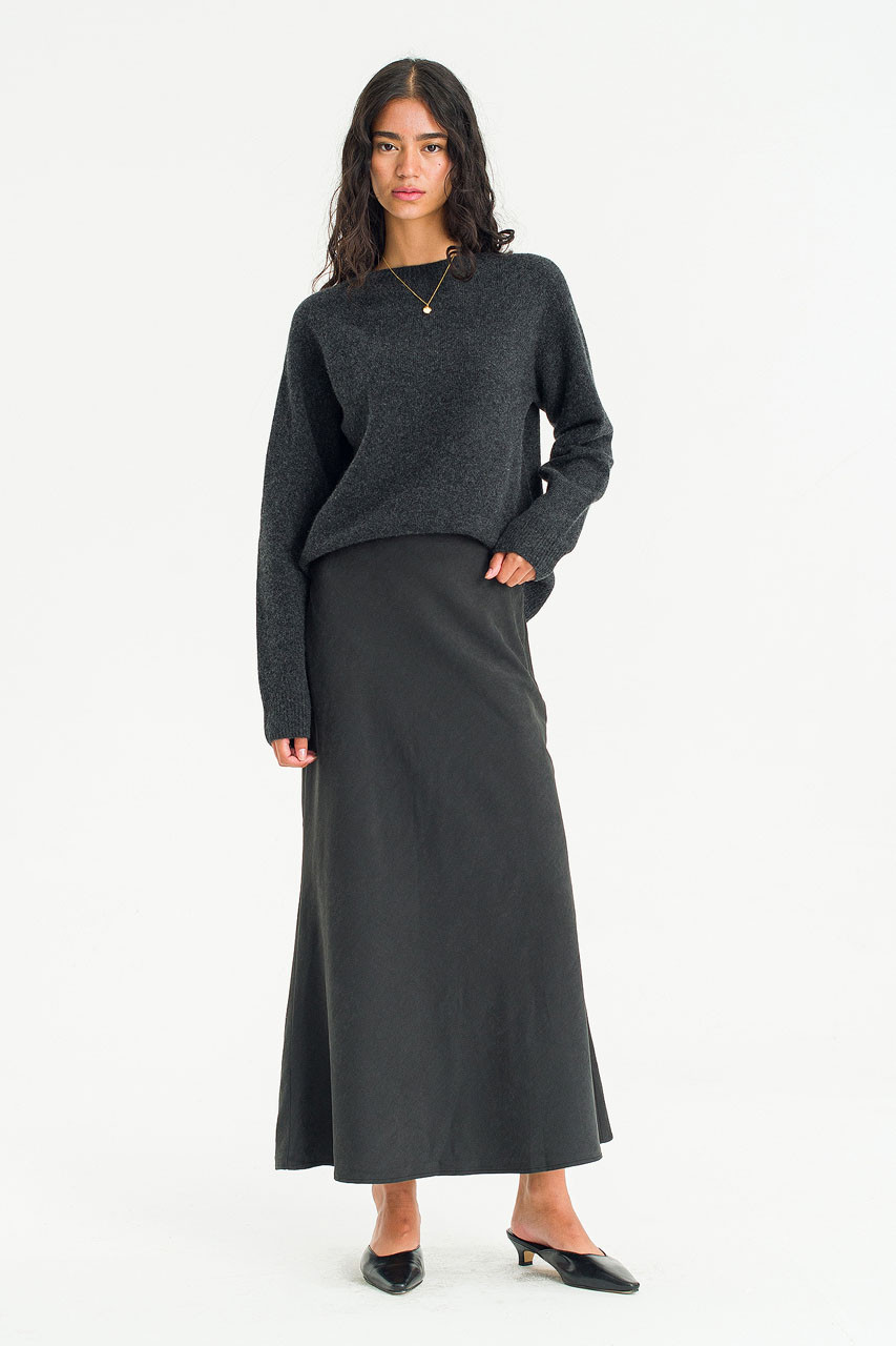 Super fine Seamless Jumper, Charcoal