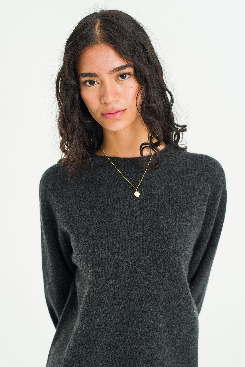 Super fine Seamless Jumper, Charcoal