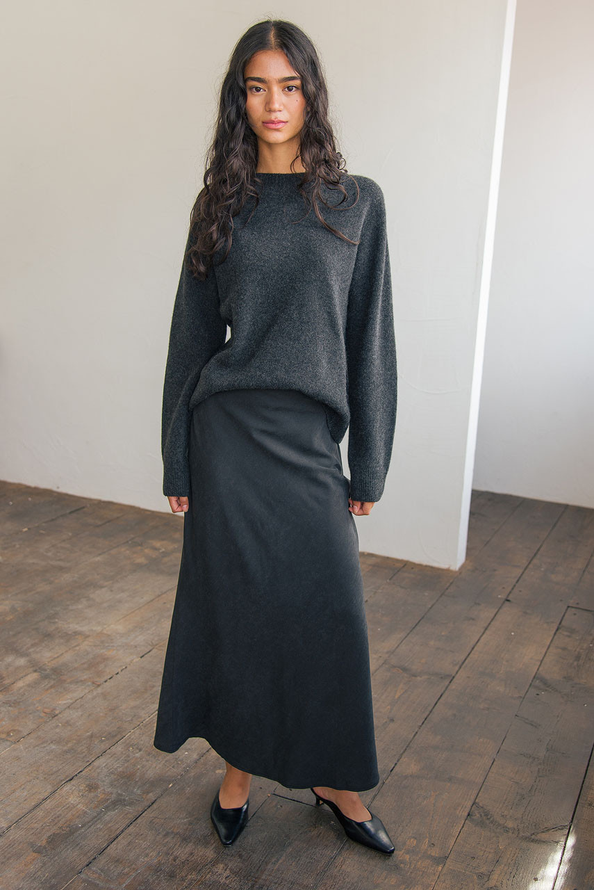 Super fine Seamless Jumper, Charcoal