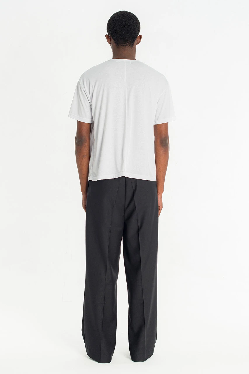 Menswear | Wide-Cut Suit Trousers, Black