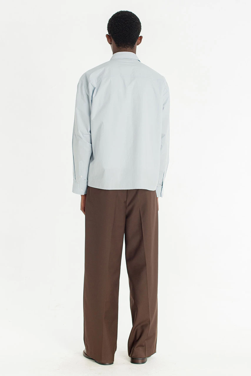 Menswear | Wide-Cut Suit Trousers, Dark Brown