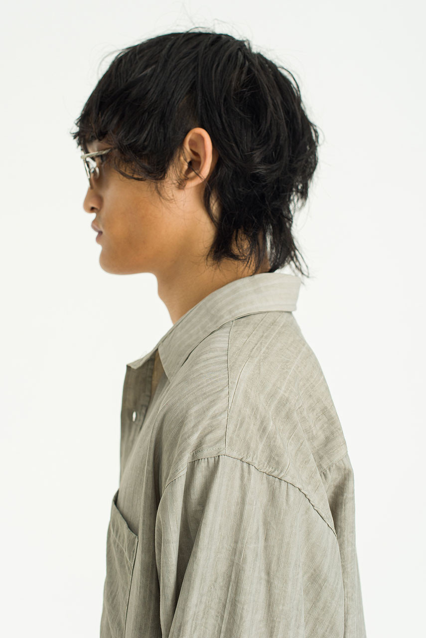 Menswear | Pigment Striped Shirt, Khaki