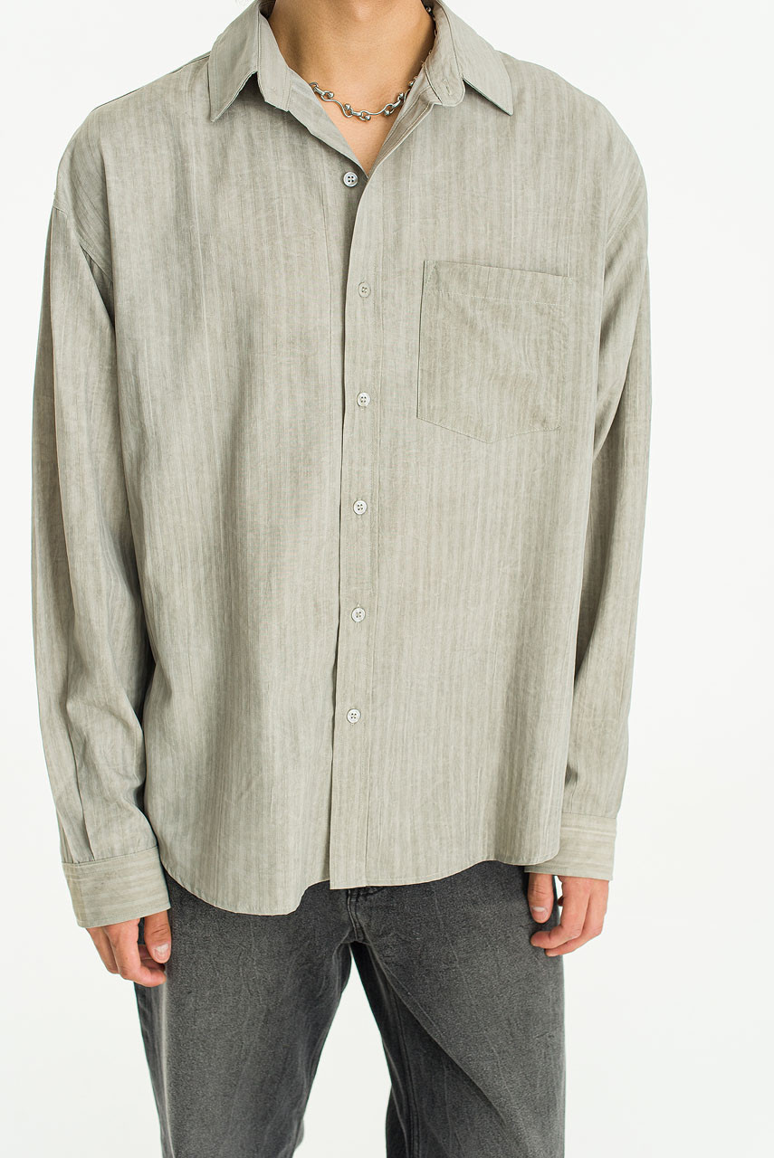 Menswear | Pigment Striped Shirt, Khaki