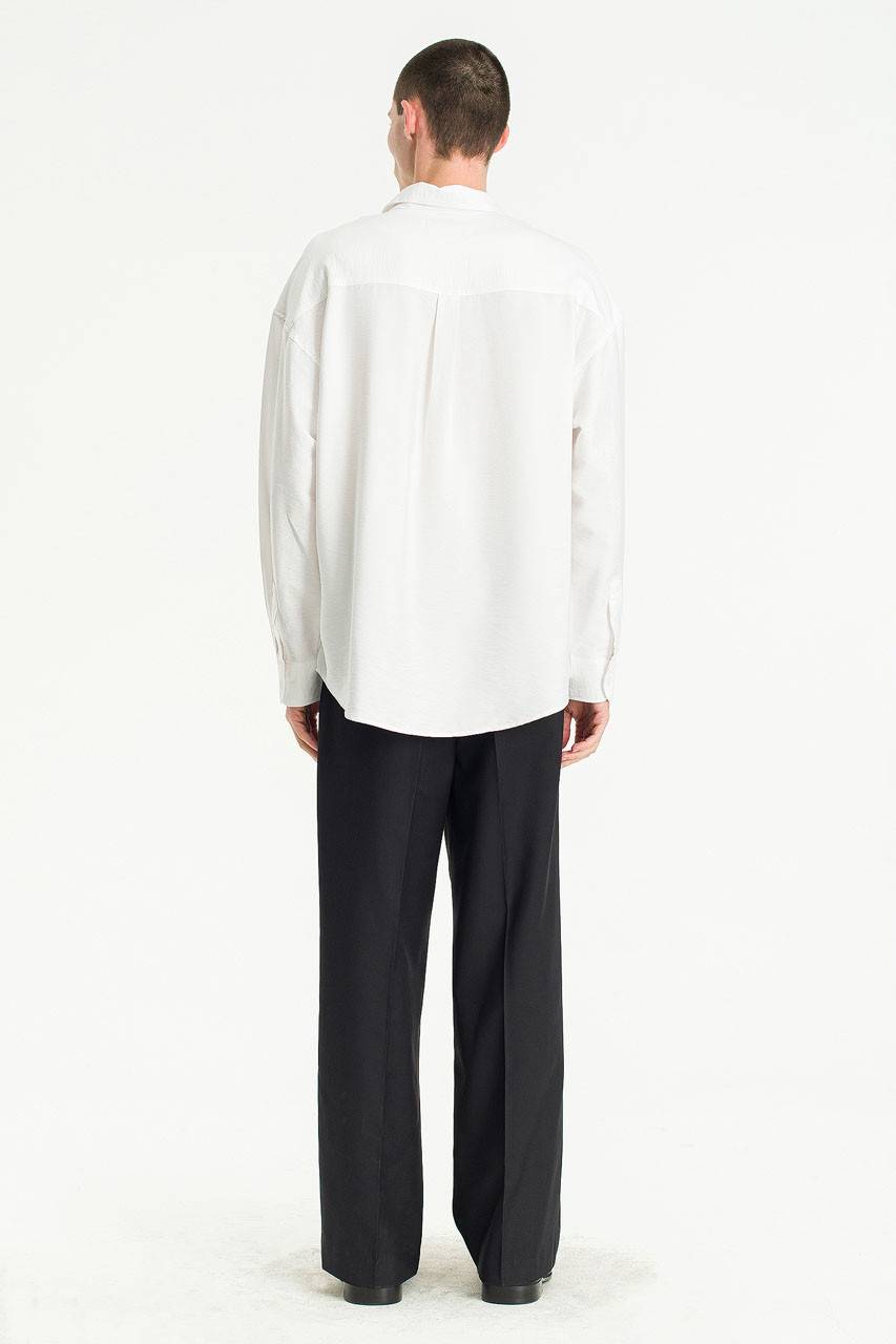 Menswear | Silky Shirt, White