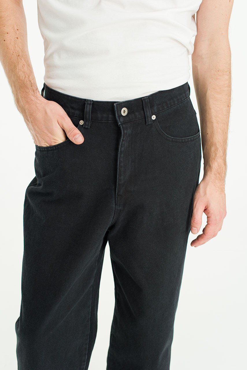 Menswear | Washed Carpenter Pants, Black