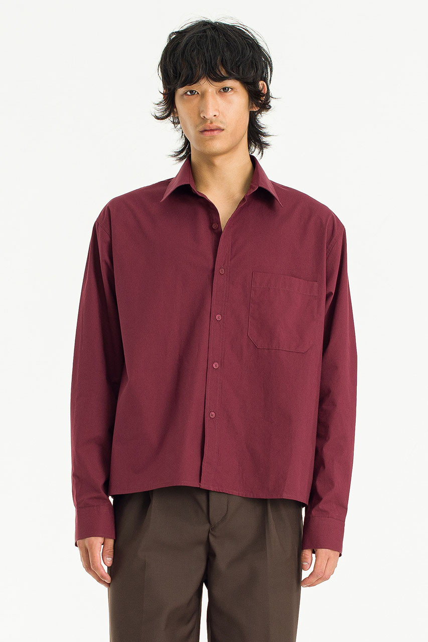 Menswear | Pop Crop Shirt, Wine