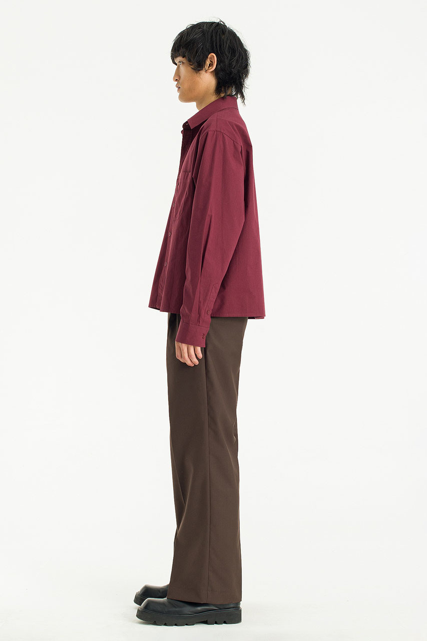 Menswear | Pop Crop Shirt, Wine
