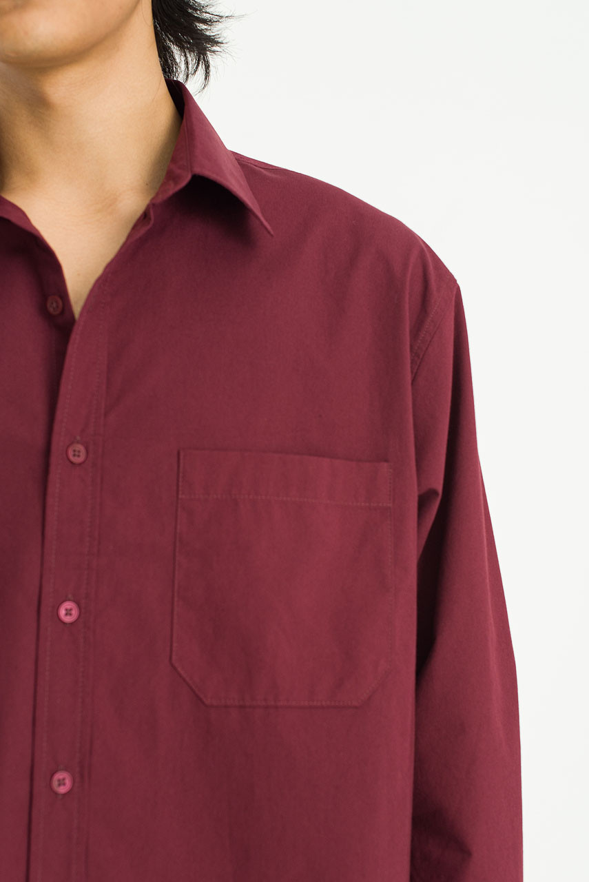 Menswear | Pop Crop Shirt, Wine