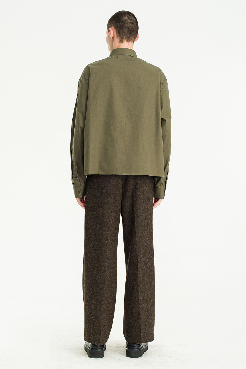 Menswear | Pop Crop Shirt, Khaki