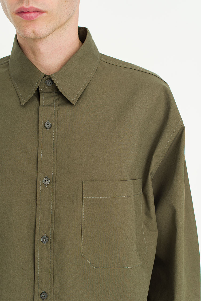 Menswear | Pop Crop Shirt, Khaki