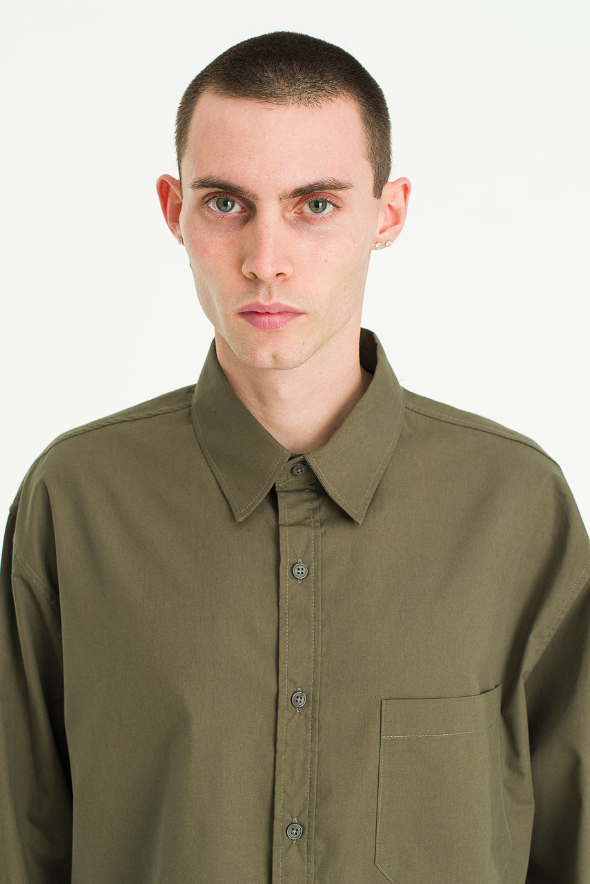 Menswear | Pop Crop Shirt, Khaki