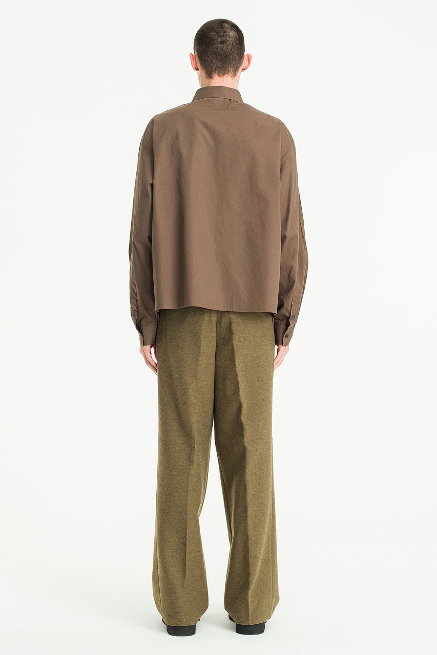 Menswear | Pop Crop Shirt, Brown