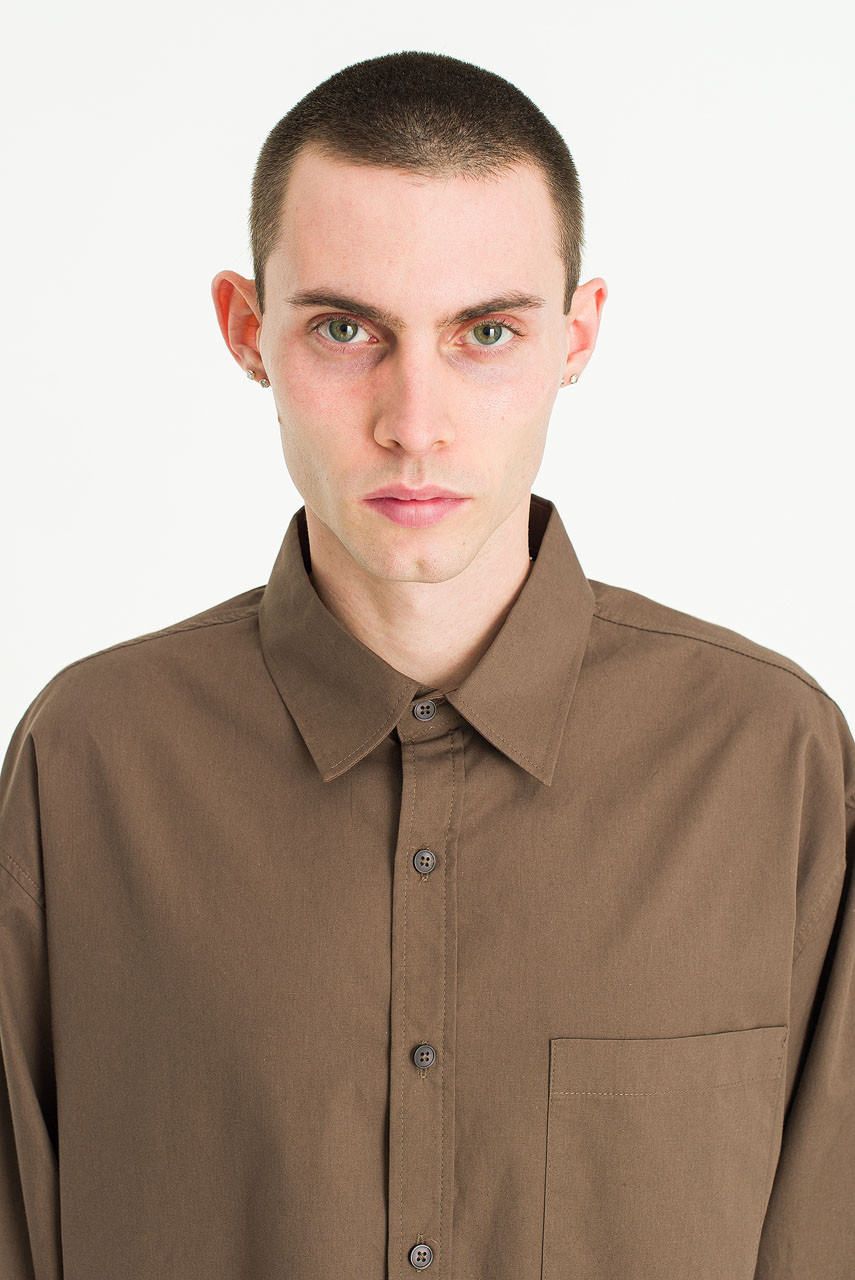 Menswear | Pop Crop Shirt, Brown