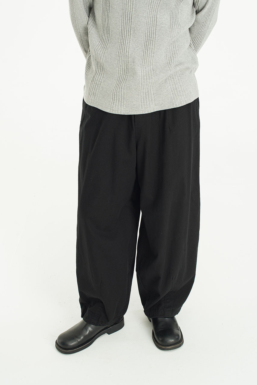 Menswear | Wide Banding Pants, Black