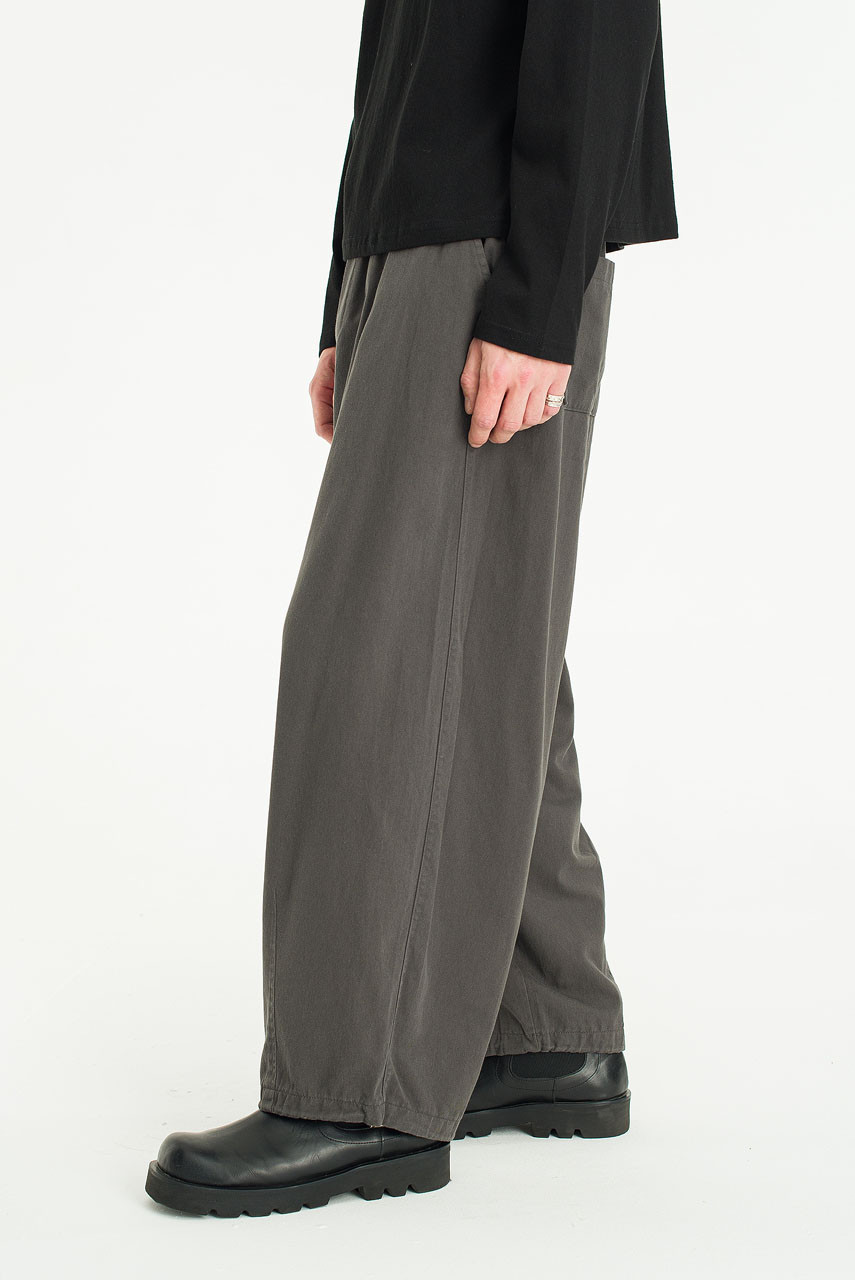 Menswear | Wide Banding Pants, Charcoal
