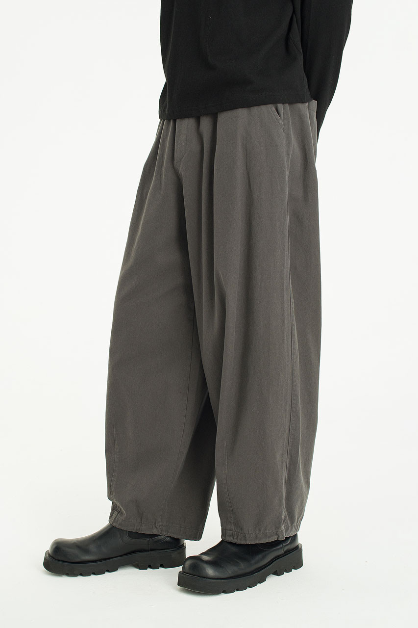 Menswear | Wide Banding Pants, Charcoal