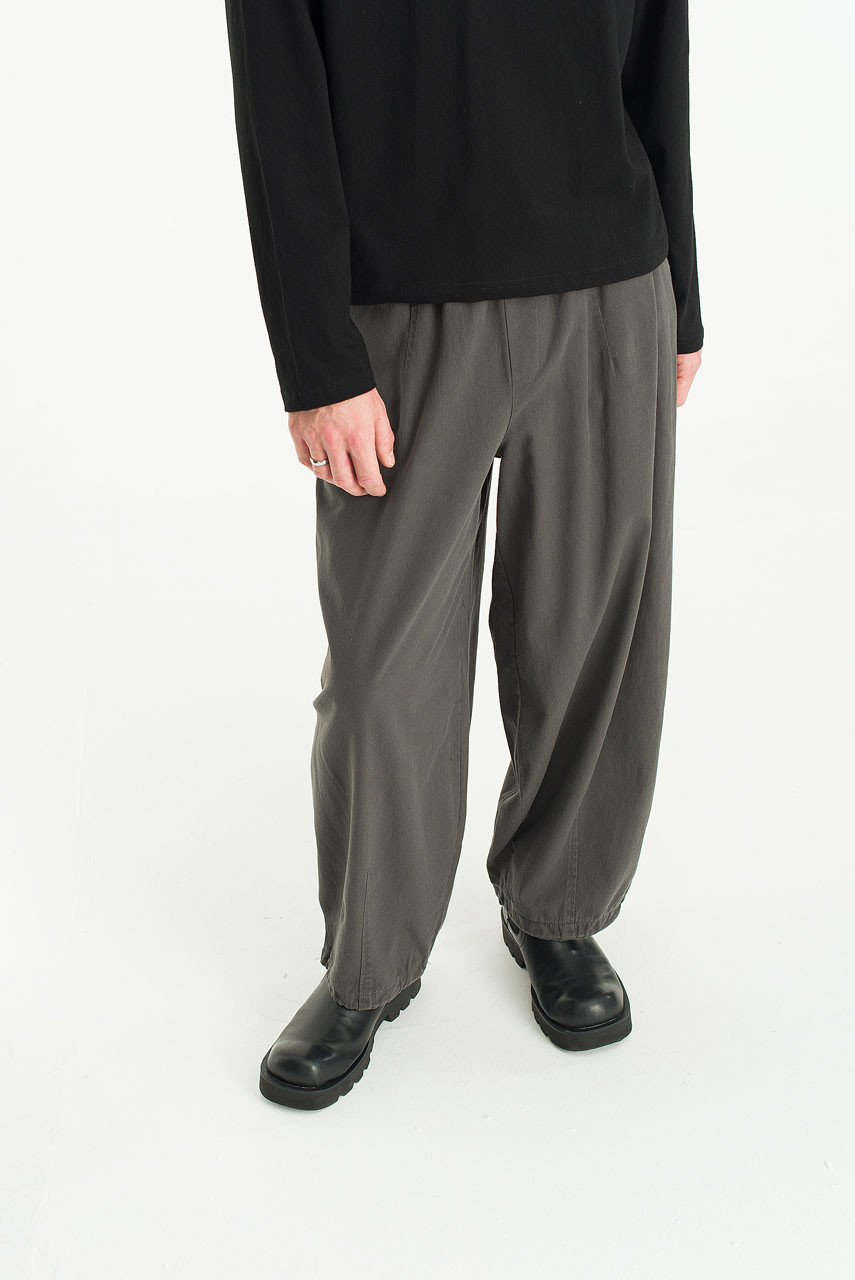Menswear | Wide Banding Pants, Charcoal