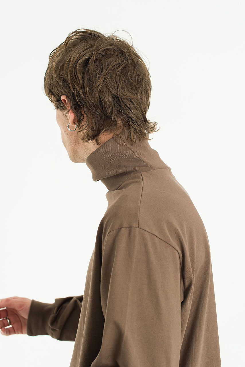 Menswear | Pop Mock-Neck Tee, Mocha