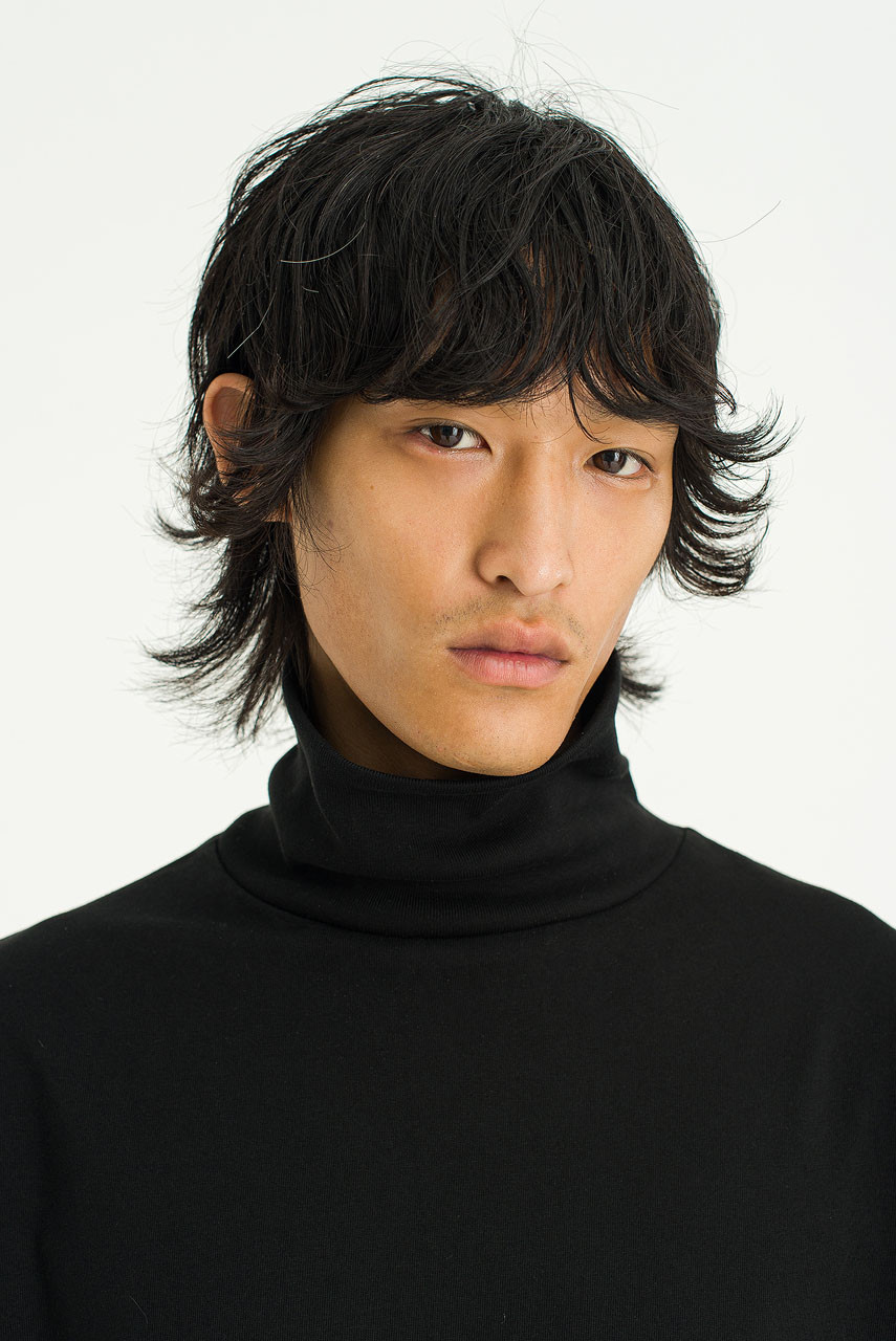 Menswear | Pop Mock-Neck Tee, Black