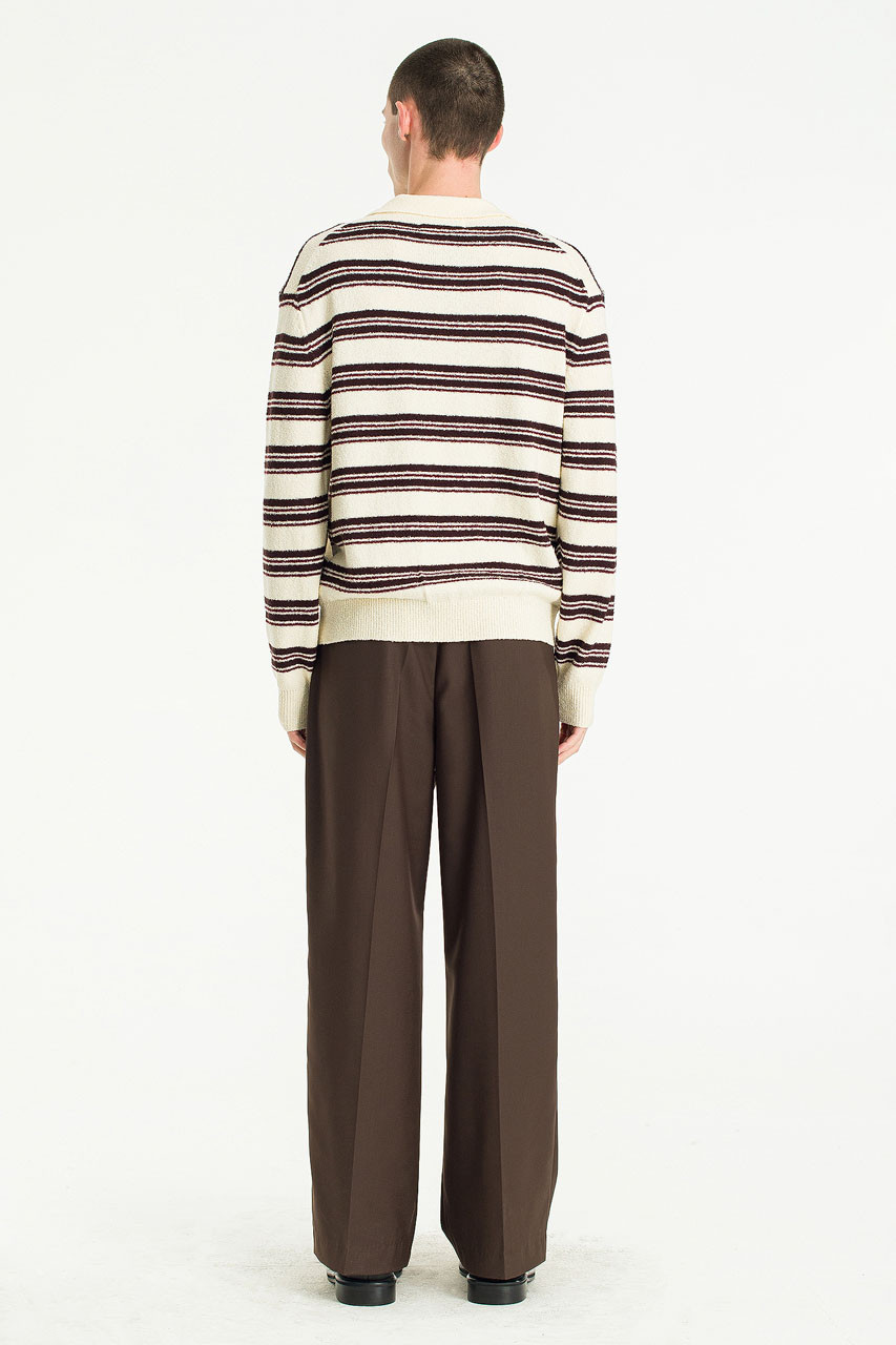 Menswear | Boucle Rugby Knit, Ivory