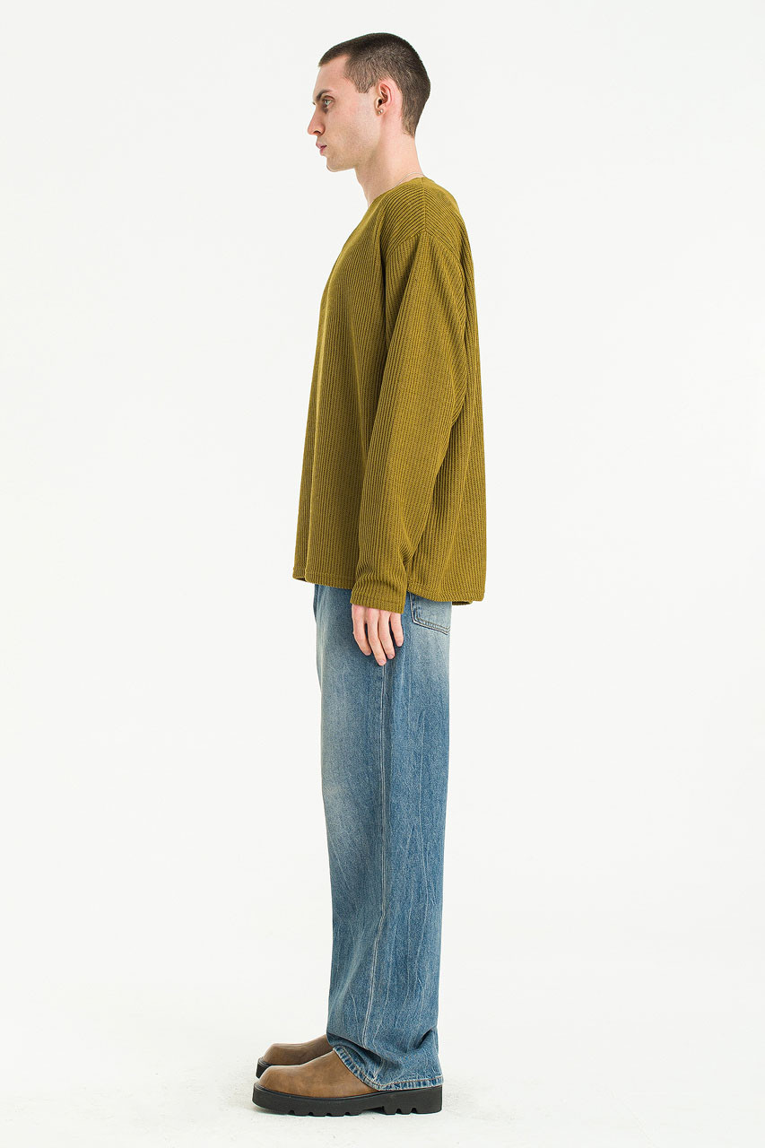 Menswear | Boat-Neck Knit, Olive
