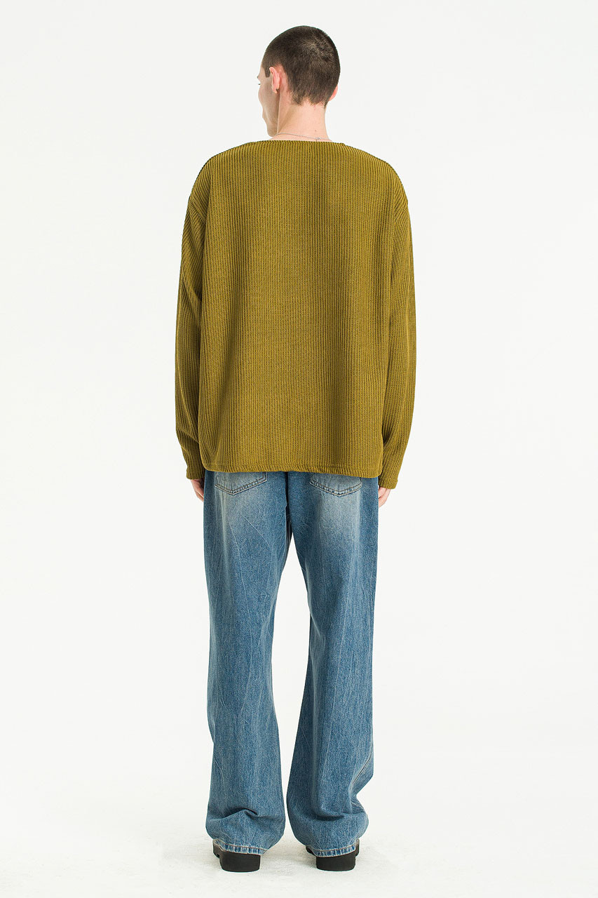 Menswear | Boat-Neck Knit, Olive