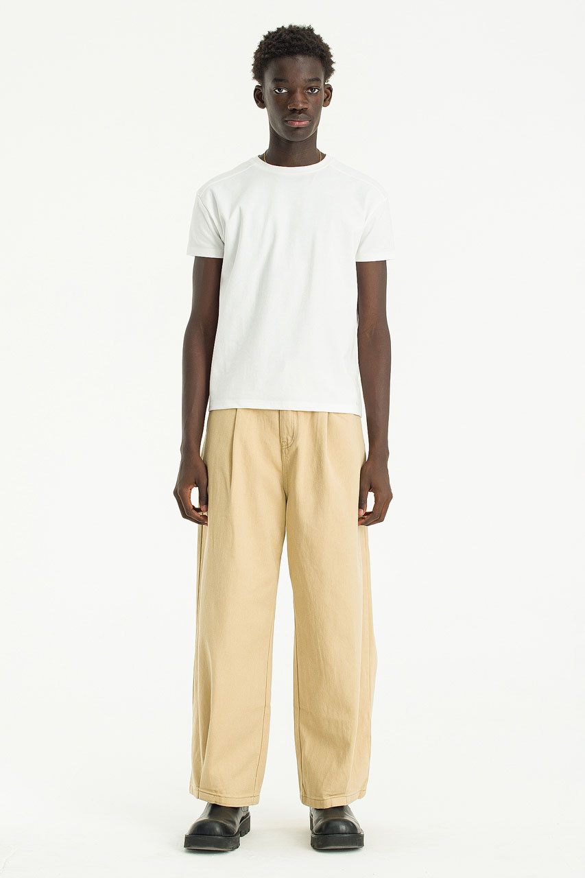 Menswear | Wide Pants, Beige