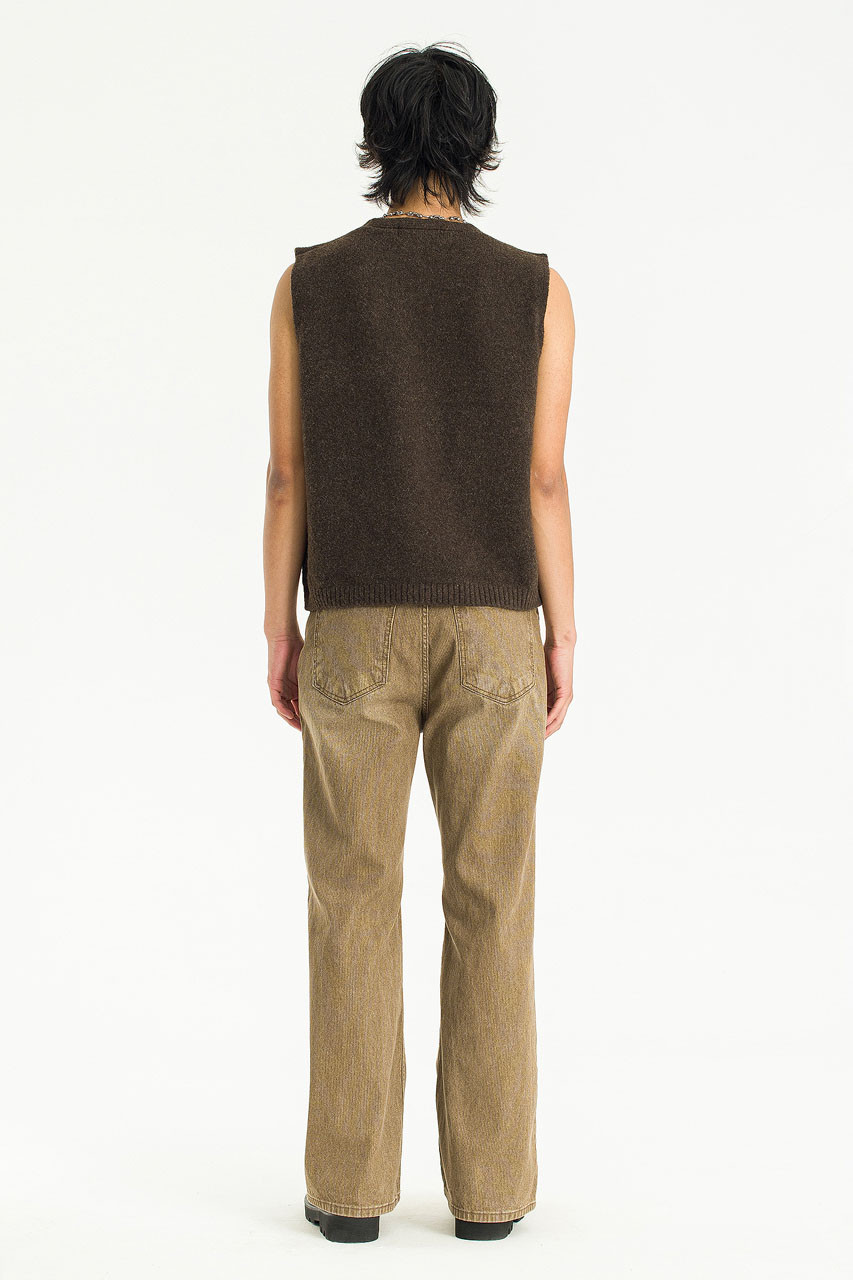 Menswear | Button-Front Vest, Brown