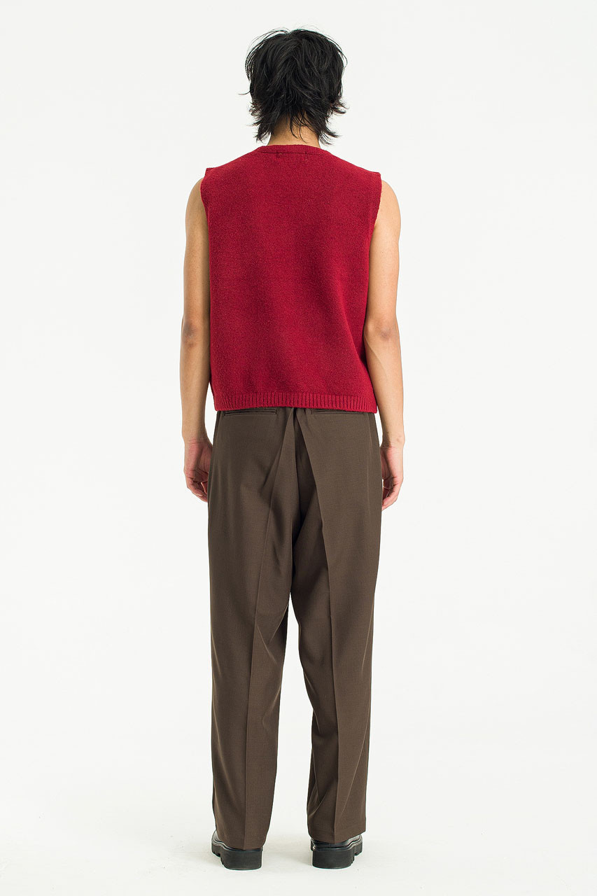 Menswear | Button-Front Vest, Red