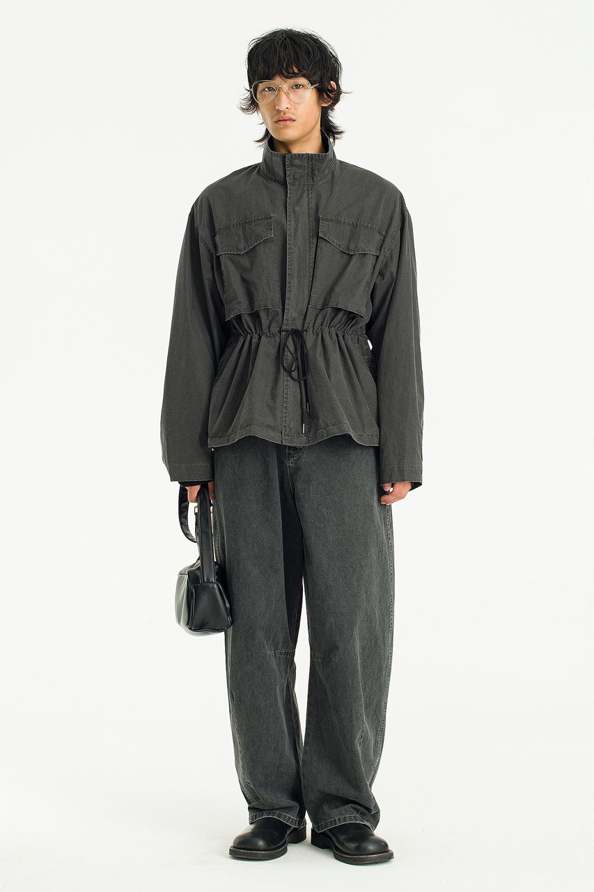 Menswear | Funnel Jacket, Charcoal