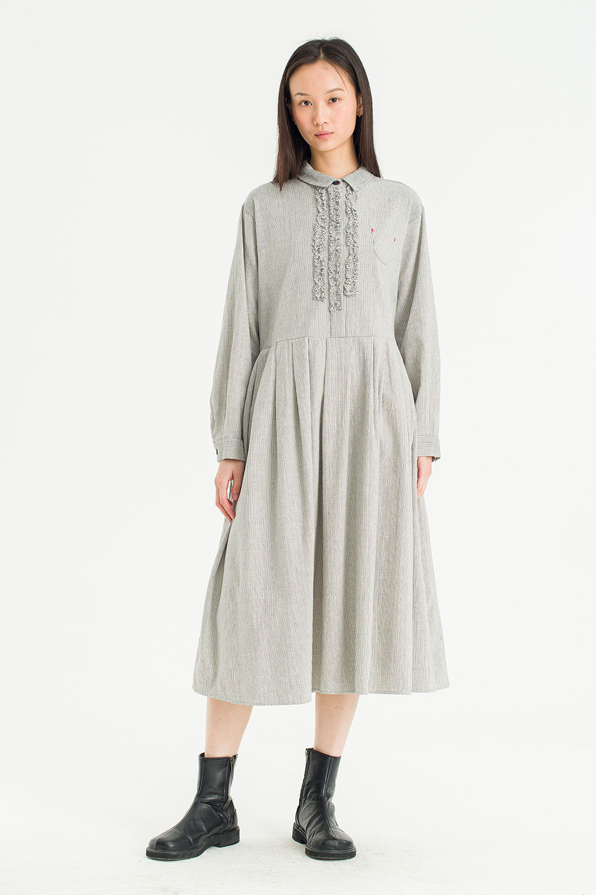 Auburn Stripe Dress, Navy