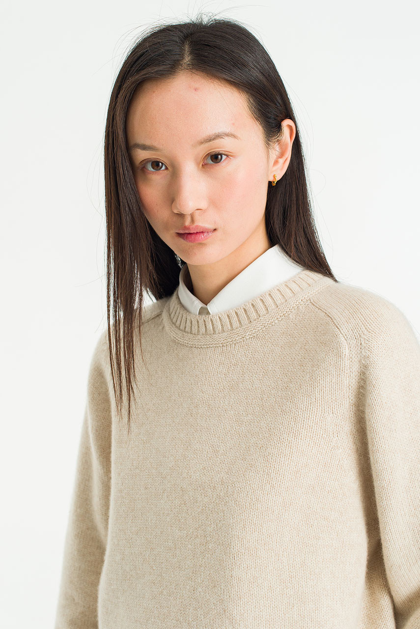 Silent Wool Knit, Oat