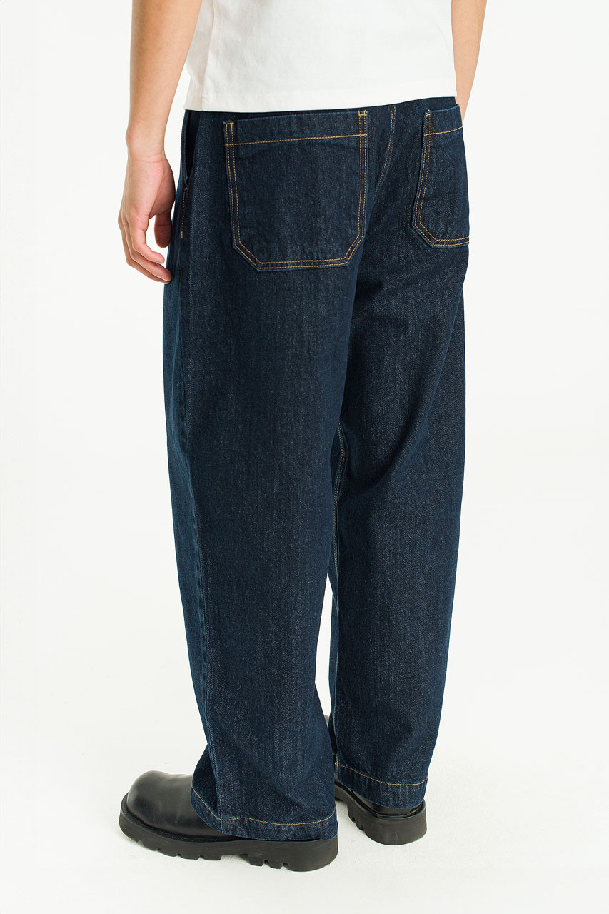 Menswear | One-Tuck Jeans, Dark Blue