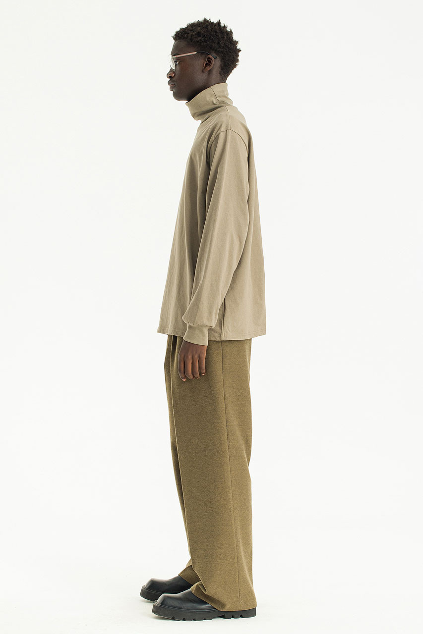 Menswear | Wool Blend Slacks, Beige