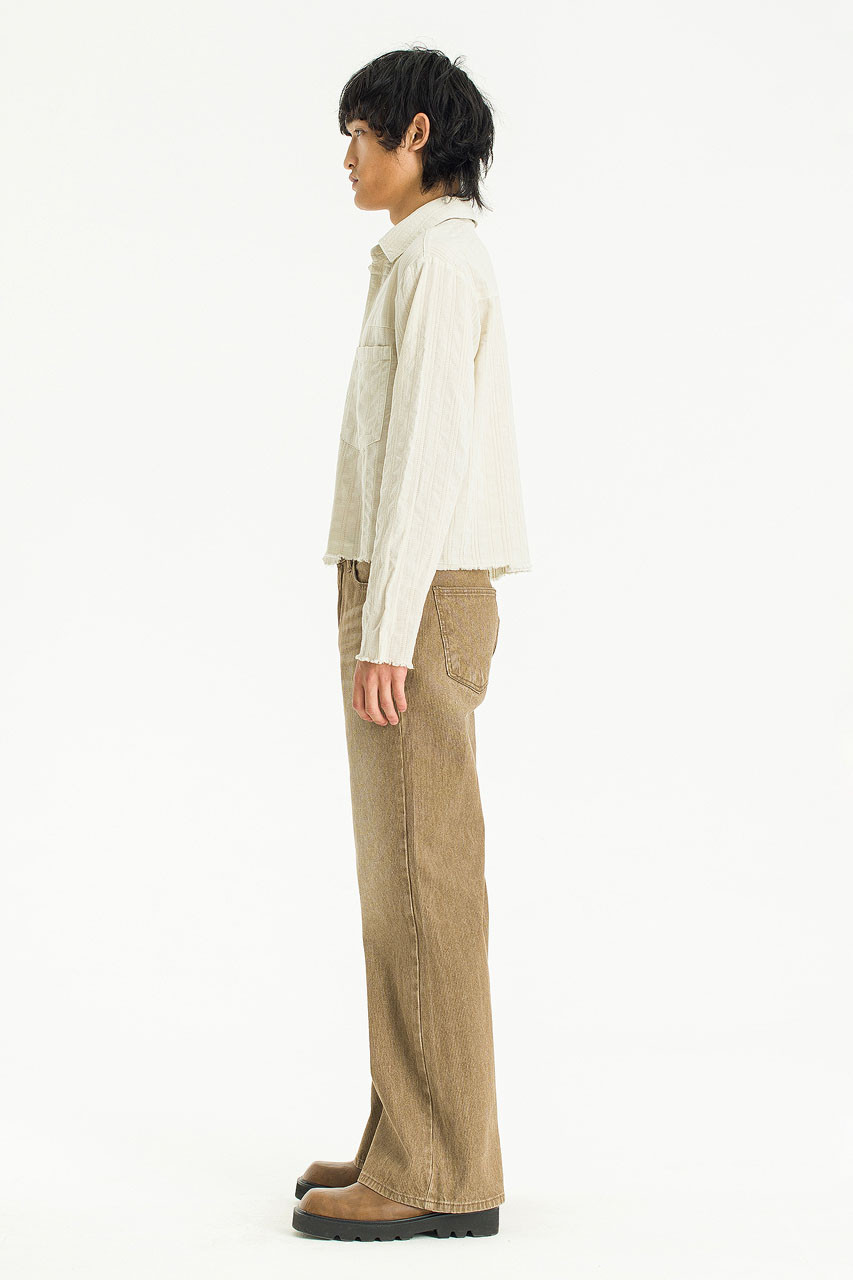 Menswear | Stray Crop Shirt, Cream