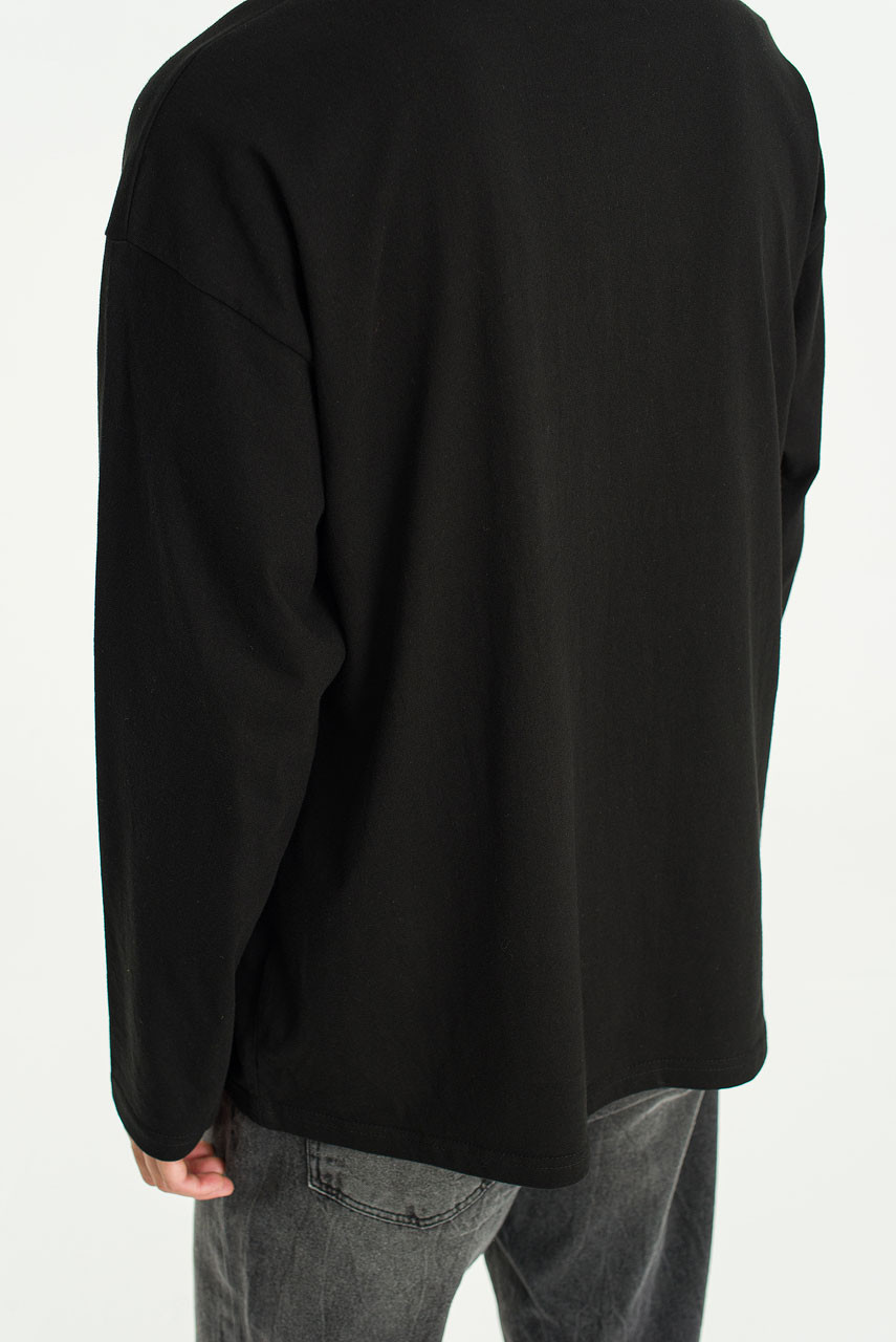 Menswear | Soft Long Sleeve Tee, Black