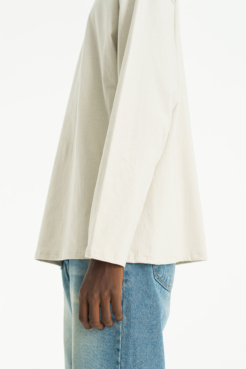 Menswear | Soft Long Sleeve Tee, Beige