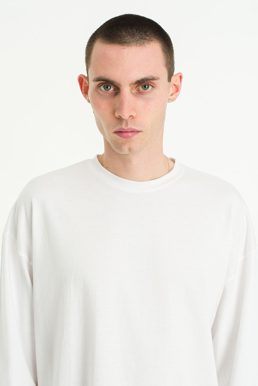Menswear | Soft Long Sleeve Tee, White