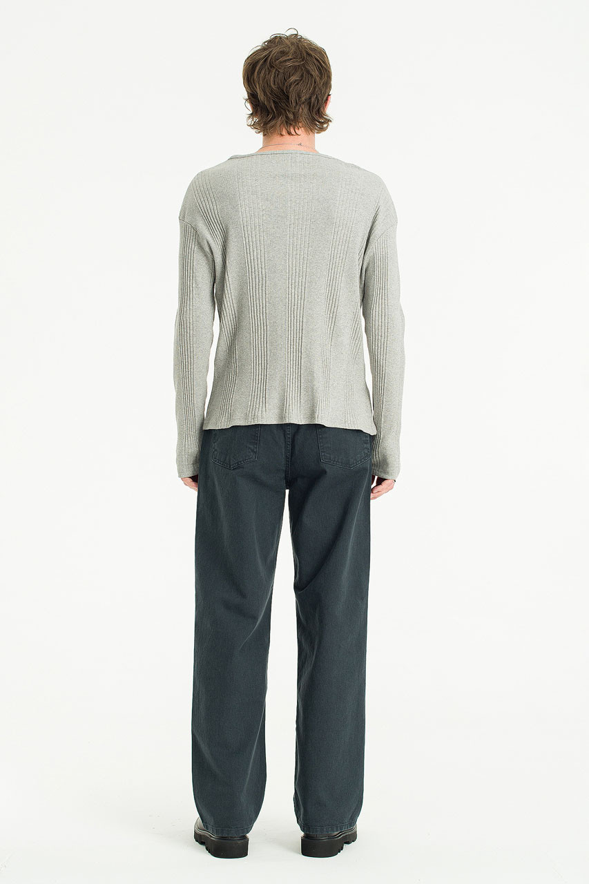 Menswear | Washed Cotton Pants, Charcoal