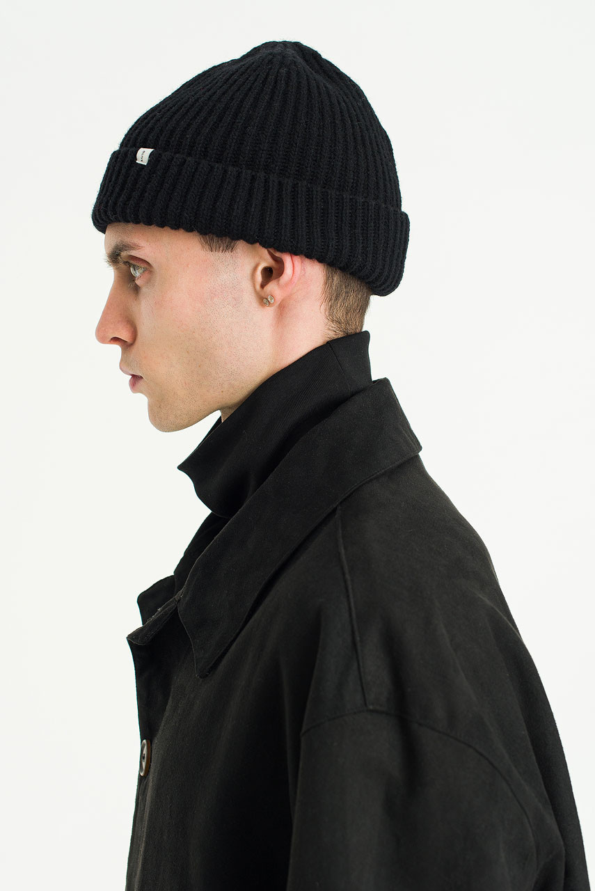 Menswear | Suede-Effect Car Coat, Black