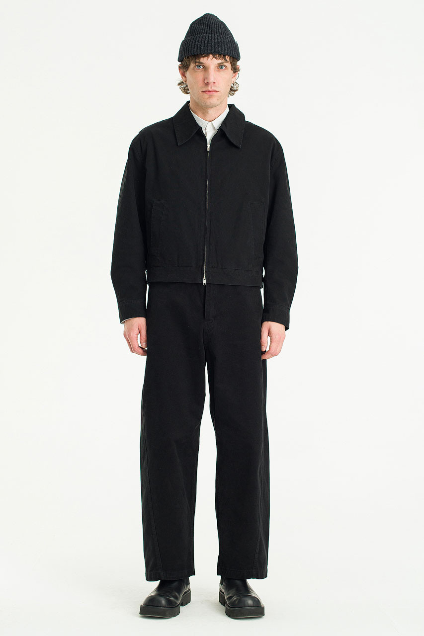 Menswear | Cropped Mechanic Jacket, Black