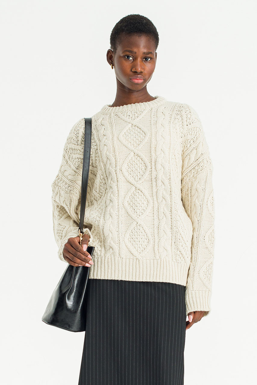 Shadow Cable Jumper, Ivory