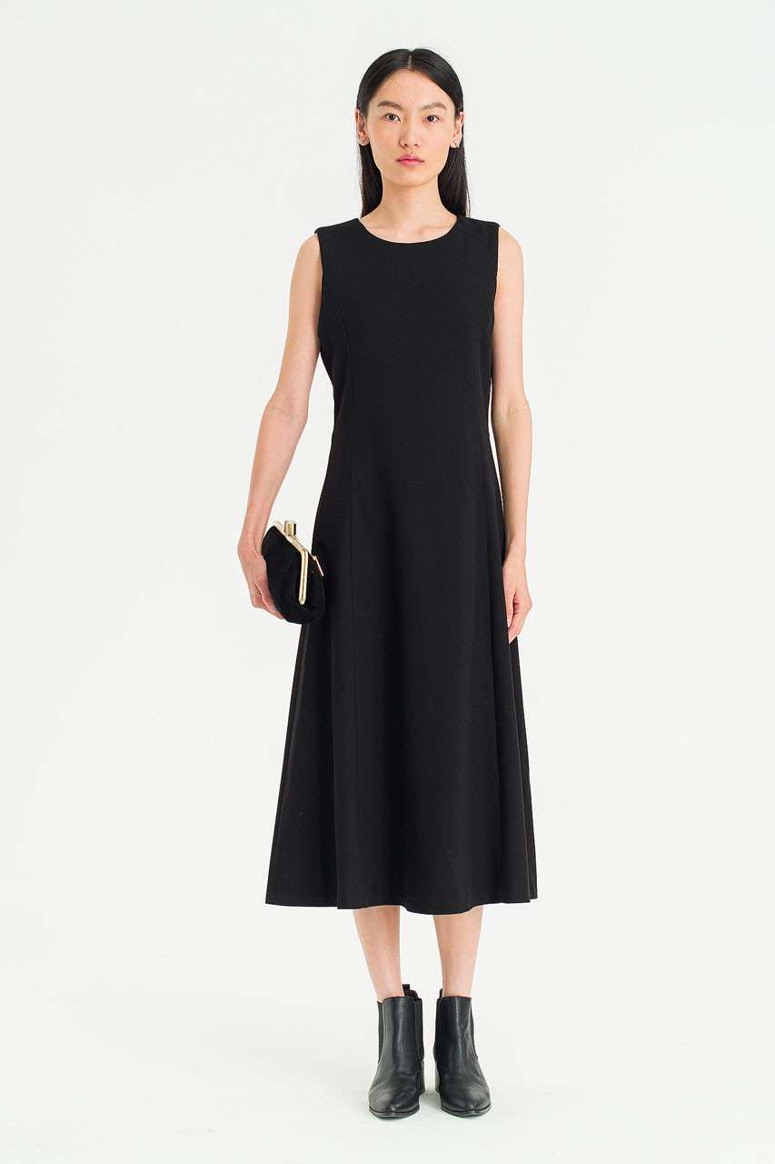 Shape Mid Length Dress, Black