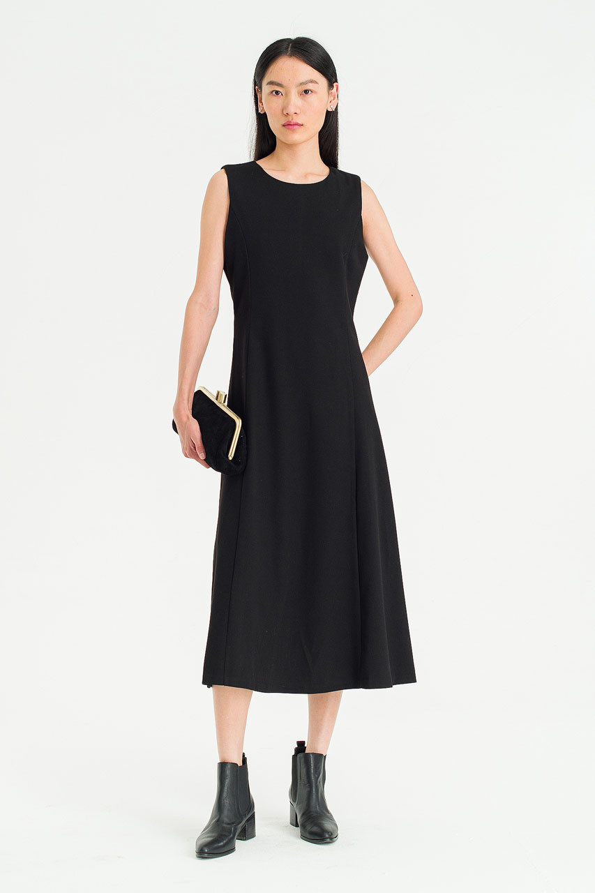 Shape Mid Length Dress, Black